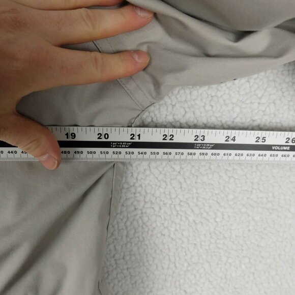 Vintage Eddie Bauer Parka Mens Small Gray Lined Hooded Outdoor Winter Jacket 90S - Picture 7 of 10